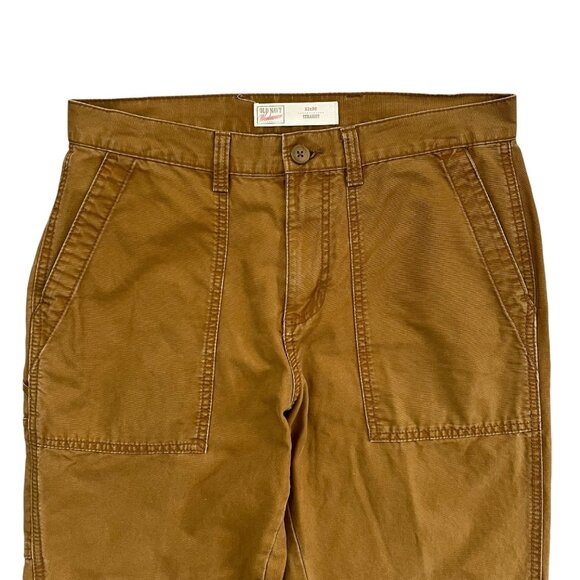 Old Navy Mens Workwear Carpenter Straight Leg Chino Pants Bourbon Tan 32 x 30 - Picture 6 of 15